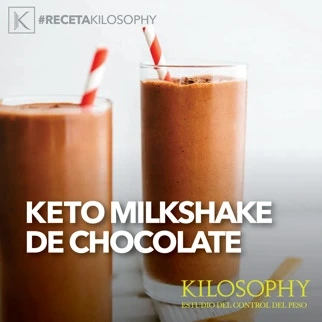 Keto milkshake de chocolate