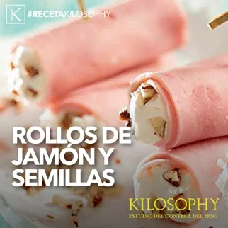 Rollos de Jamón y Semillas